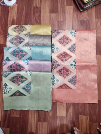 JALWA Burbury silk Digital print  sarees 