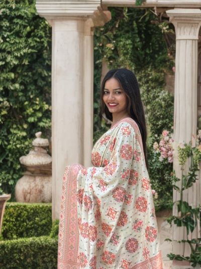 Waishnavi Pasmina Jekard Saree